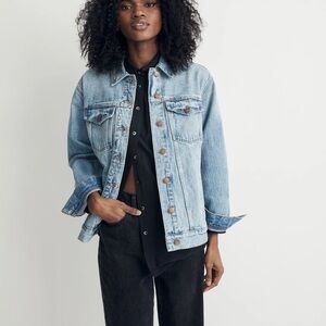 Madewell Oversized Trucker Denim Jean Jacket